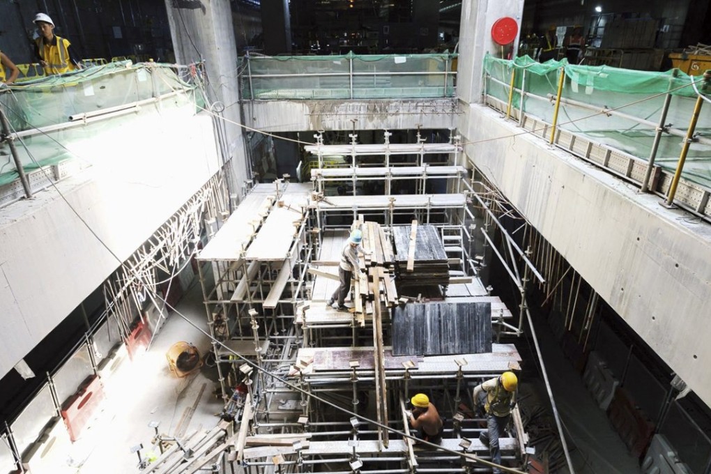 Kwa Wan Station, currently under construction, has been renamed Sung Wong Toi Station. Photo: MTR