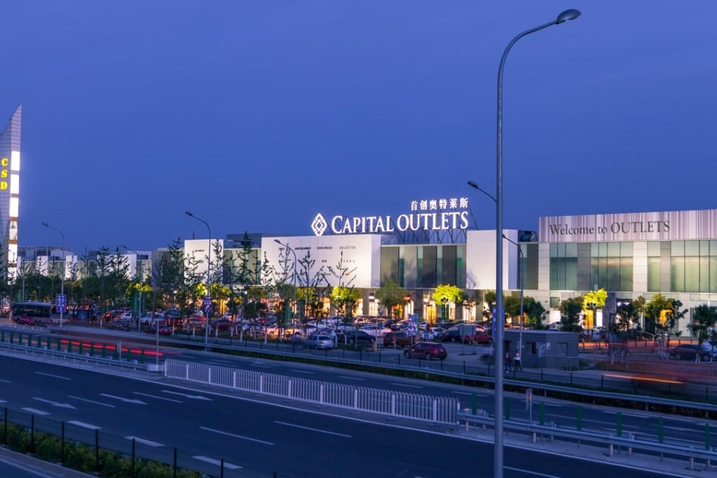 Capital Outlets in Beijing Fangshan, the company’s flagship and most profitable mall in China. Photo: SCMP