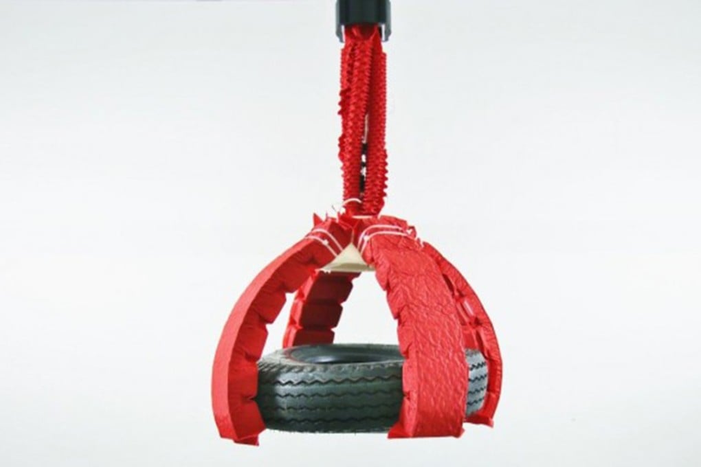 Origami-inspired artificial muscles are capable of lifting up to 1,000 times their own weight, simply by applying air or water pressure. Photo: Wyss Institute for Biologically Inspired Engineering