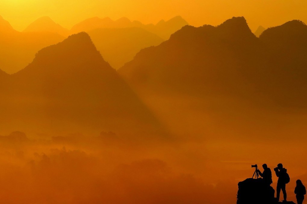 Yangshuo is the most popular international rock climbing destination within China, says Andrew Hedesh’s new book. Photo: Xinhua