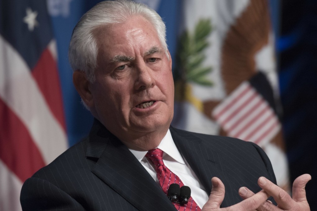 Secretary of State Rex Tillerson participates in a forum in Washington. Photo: AP