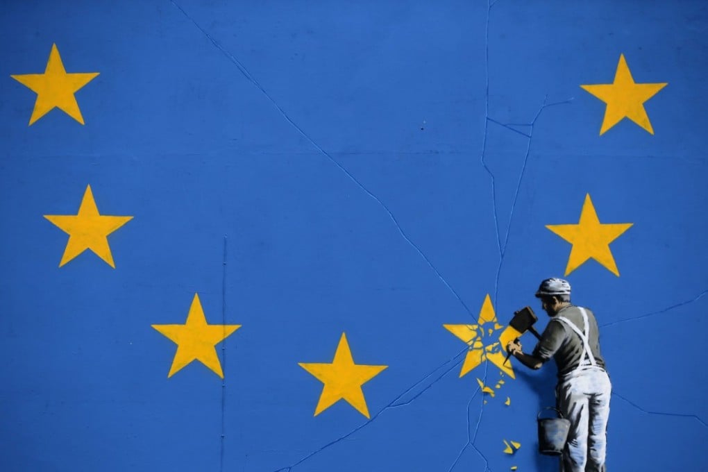 A painting by British artist Banksy. Photo: AFP