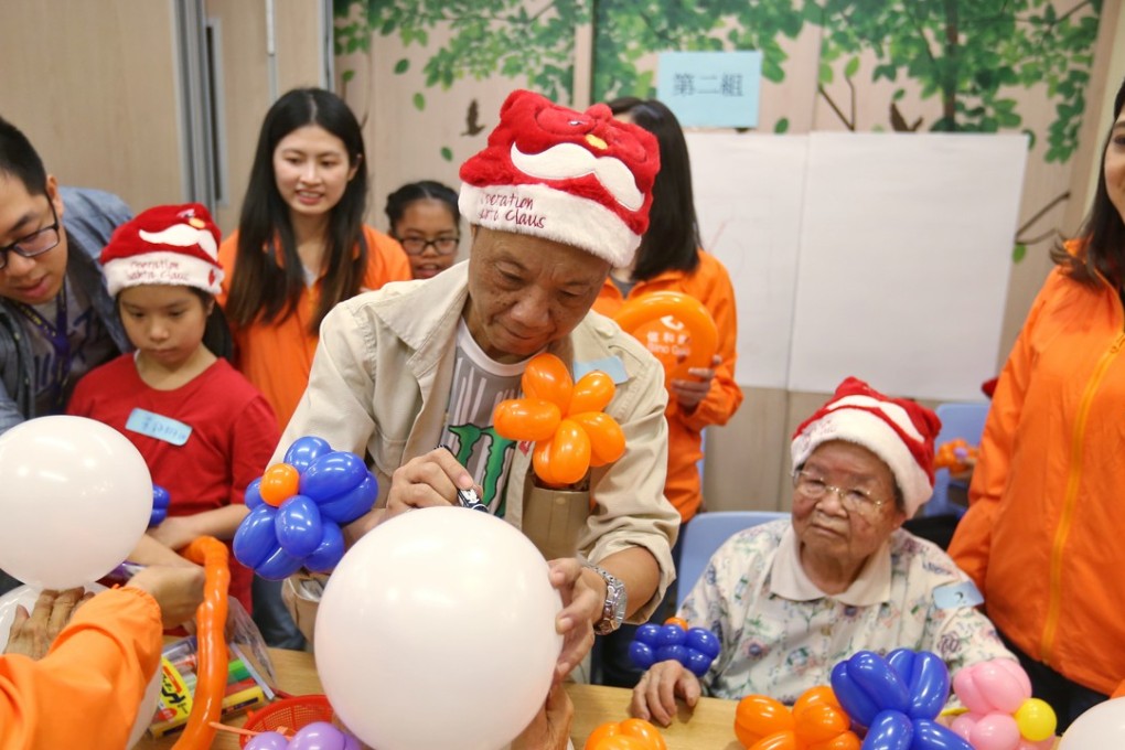 Balloon twisting featured prominently in the charity event. Photo: Xiaomei Chen