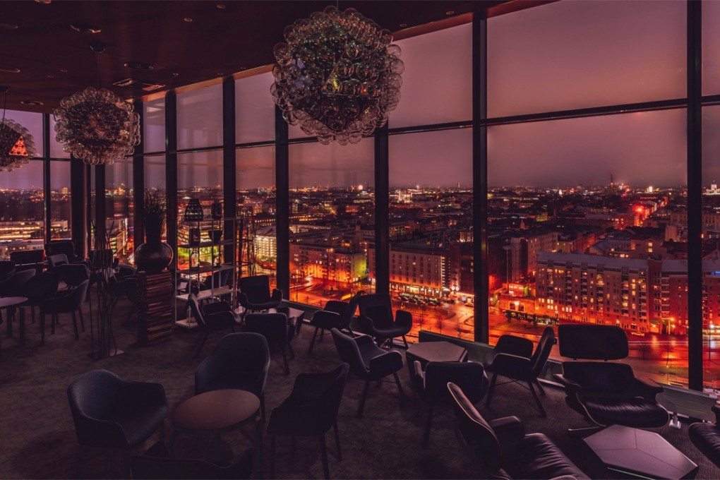 The Skyroom at Clarion Hotel, which is one of the tallest buildings in Helsinki.