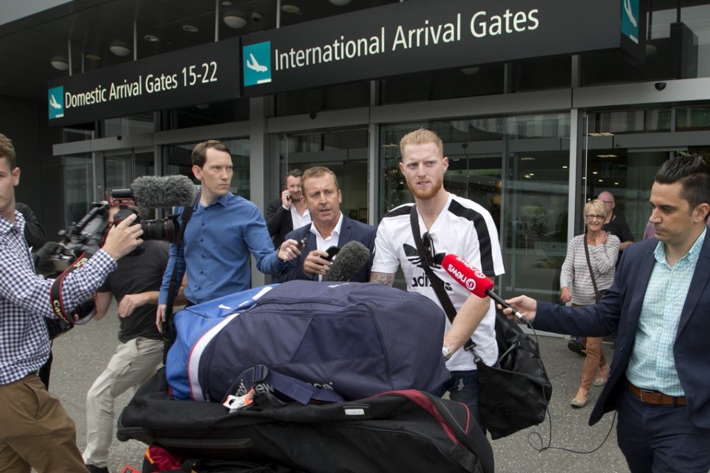New Zealand-born England cricketer star Ben Stokes arrives in Christchurch, New Zealand, ahead of playing for Canterbury province. Photo: AP