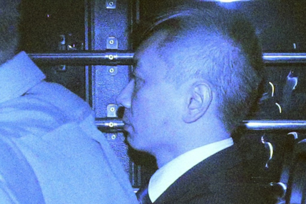 Undated file image of Ivan Chan Man-sum is driven away from court to serve his sentence in 2015. Photo: HANDOUT