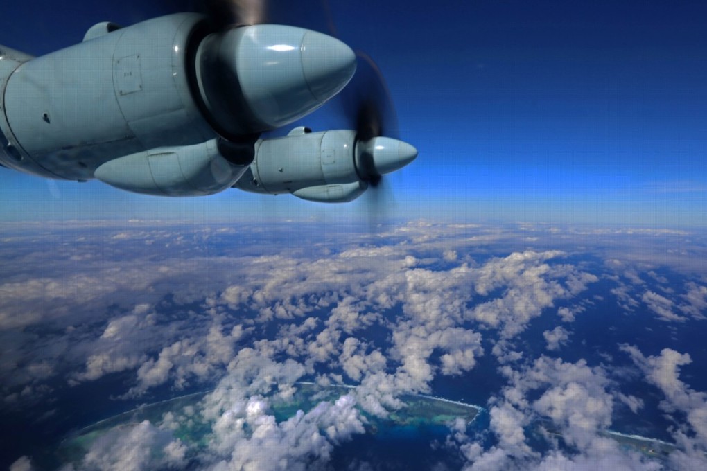 A number of the PLA’s Y-9 transport aircraft conducted a drill over the South China Sea. Photo: Weibo