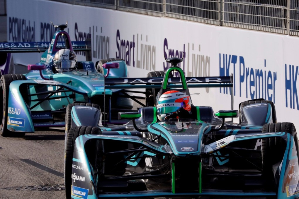 Panasonic Jaguar Racing's driver's Nelson Piquet Jnr of Brazil in action during Saturday’s race. Photo: Reuters