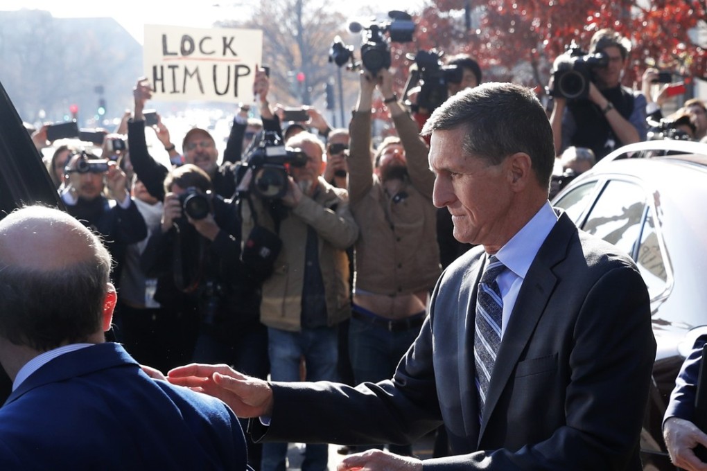 Former US National Security Adviser Michael Flynn departs a court after pleading guilty to lying to the FBI about his contacts with Russia's ambassador to the United States. Photo: Reuters