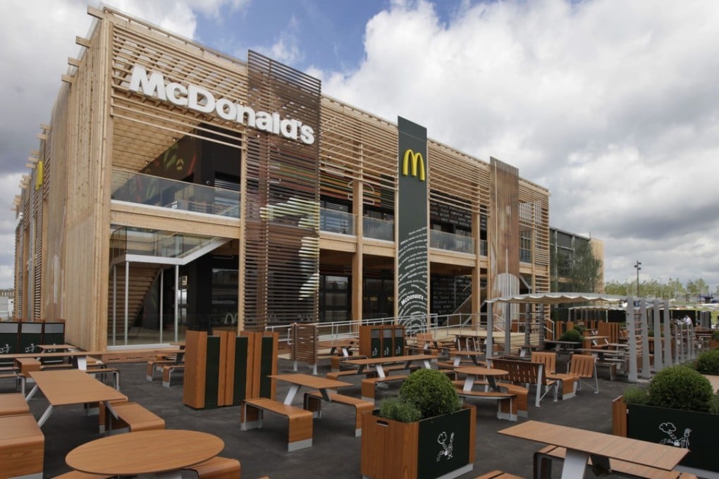 A view of the McDonald's restaurant at the Olympic Park in East London. The British capital is planning to ban all fast-food outlets near schools. Photo: AP
