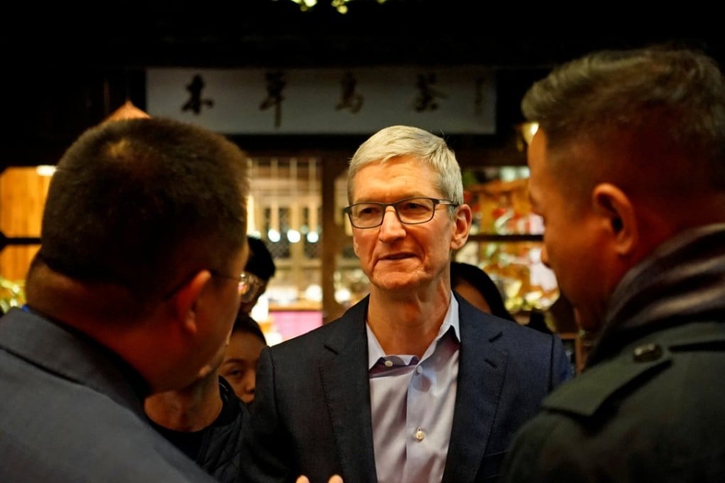 Apple chief executive Tim Cook arrives at the World Internet Conference in Wuzhen. Photo: Reuters