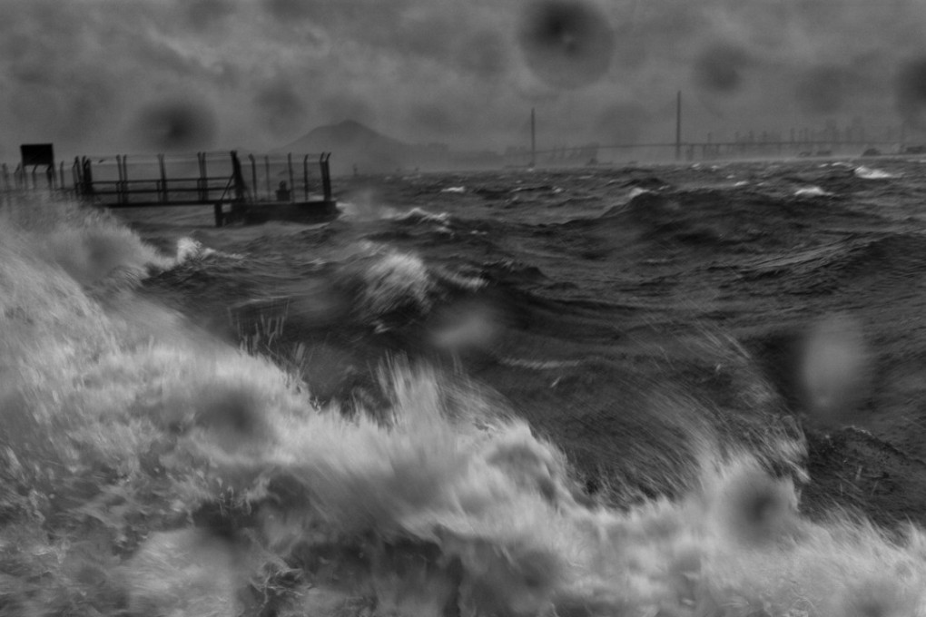 A T-10 storm batters Hong Kong, captured by photographer Palani Mohan and featured in his latest book, Wind, Water.