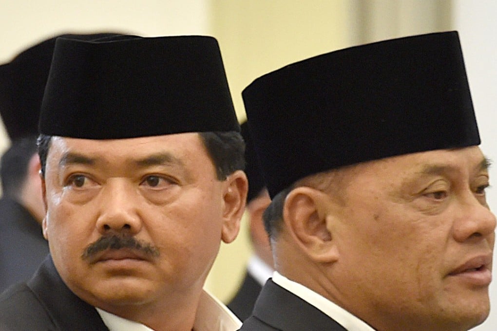 Air Chief Marshal Hadi Tjahjanto (left) and the head of Indonesia Armed Forces, General Gatot Nurmantyo. Photo: Reuters