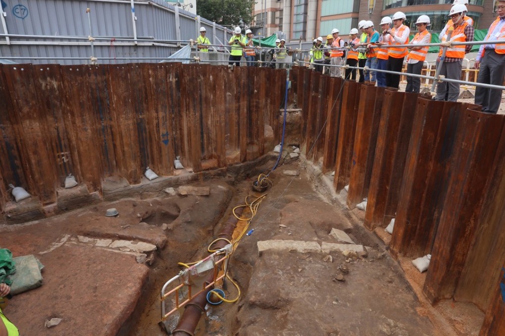 The discovery of archaeological items at the To Kwa Wan Station site of the Sha Tin- Central Rail Link led to higher project costs and delays. Photo: Handout