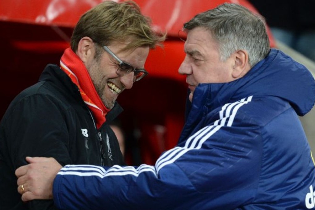 Liverpool and Everton managers Juergen Klopp and Sam Allardyce will renew their rivalry in the third round of the FA Cup in January. Photo: AFP