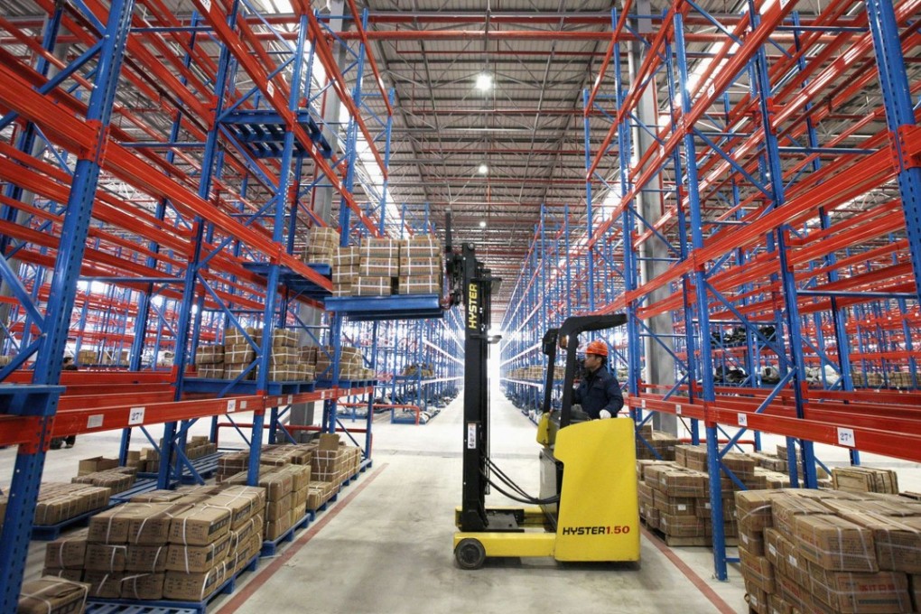 A logistics centre in China. Shareholders in GLP, the largest operator of warehouses in the country, approved a buyout plan on November 30. Photo: Reuters