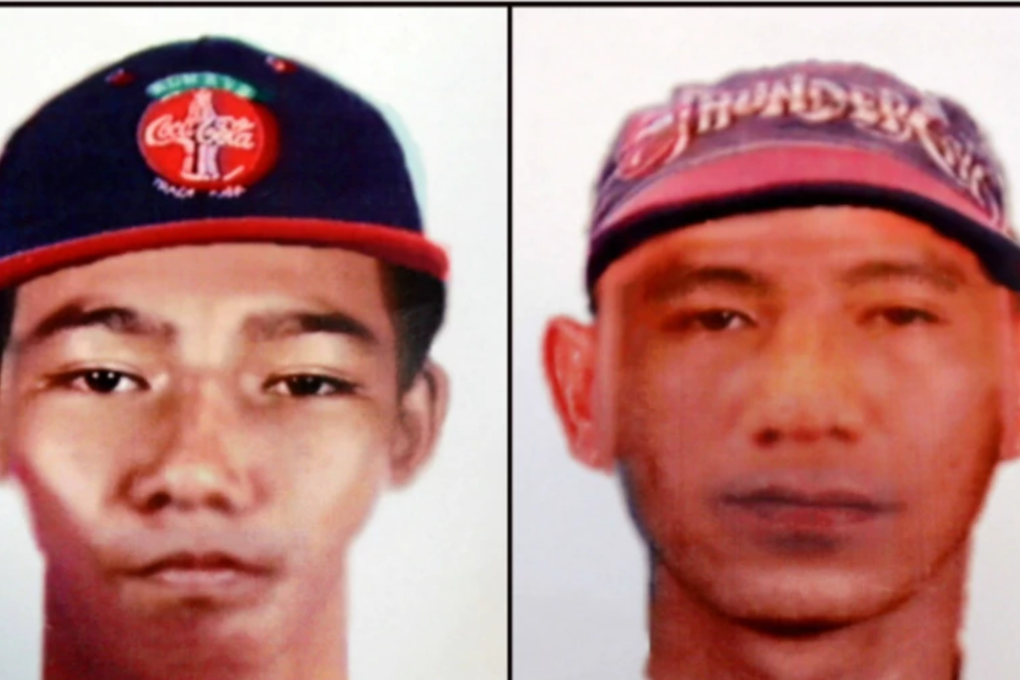 Photofits of the two suspects linked to the robbery in Section 7, Shah Alam. Photo: New Straits Times