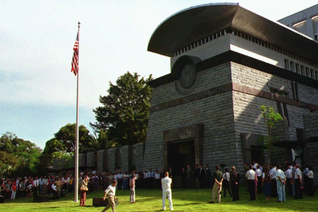 In need of an ambassador: The fortress-like US embassy in Singapore. Photo: AP