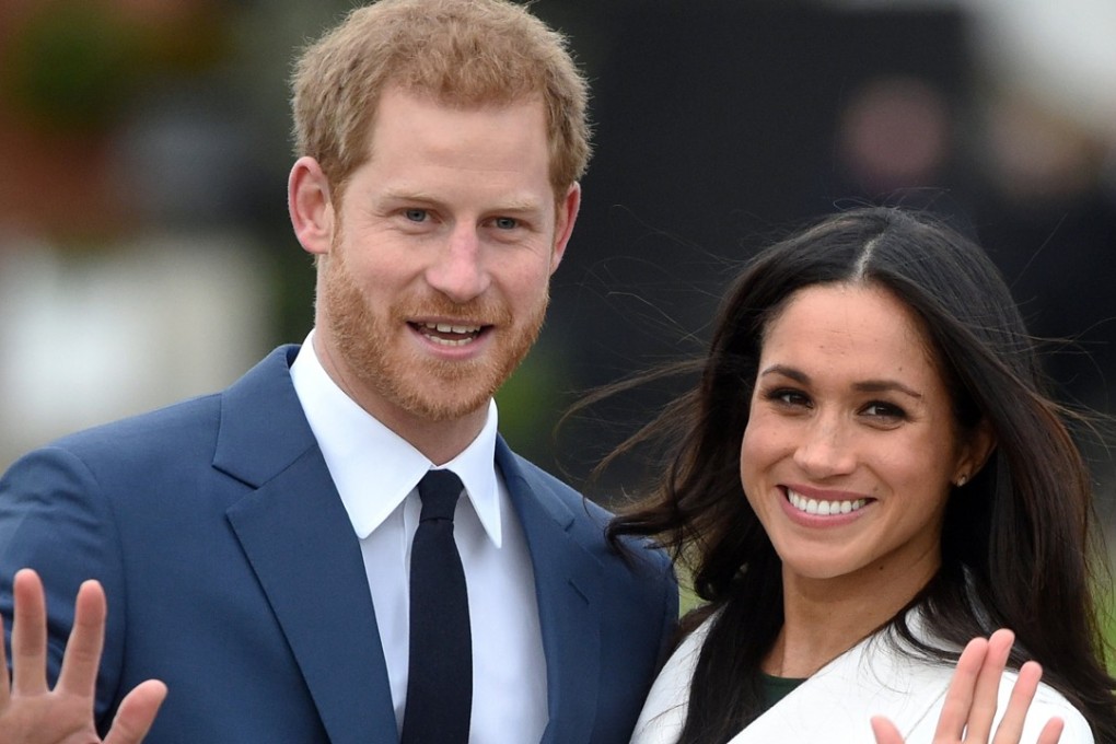 Britain’s Prince Harry with his fiancée, US actress Meghan Markle, after announcing their engagement at Kensington Palace, in London, in November. Picture: EPA