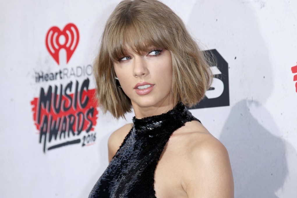 Singer Taylor Swift poses at the 2016 iHeartRadio Music Awards. Swift said women should never be blamed for taking their time in reporting sexual assault. Photo: Reuters