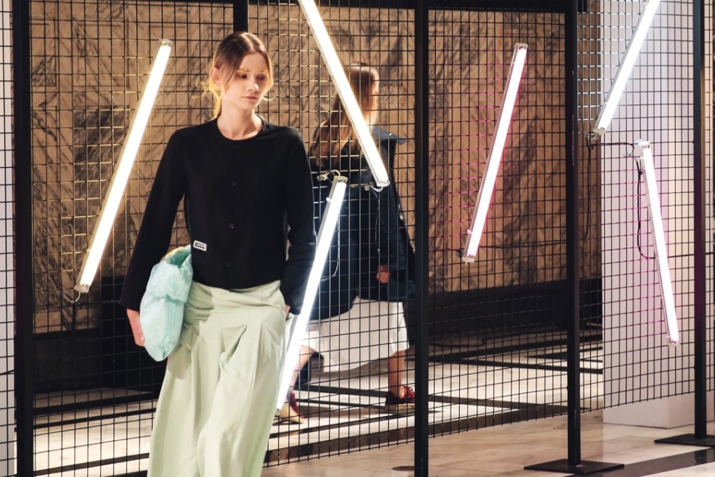 A look from Reclothing Bank’s spring-summer 2018 collection at Shanghai Fashion Week.