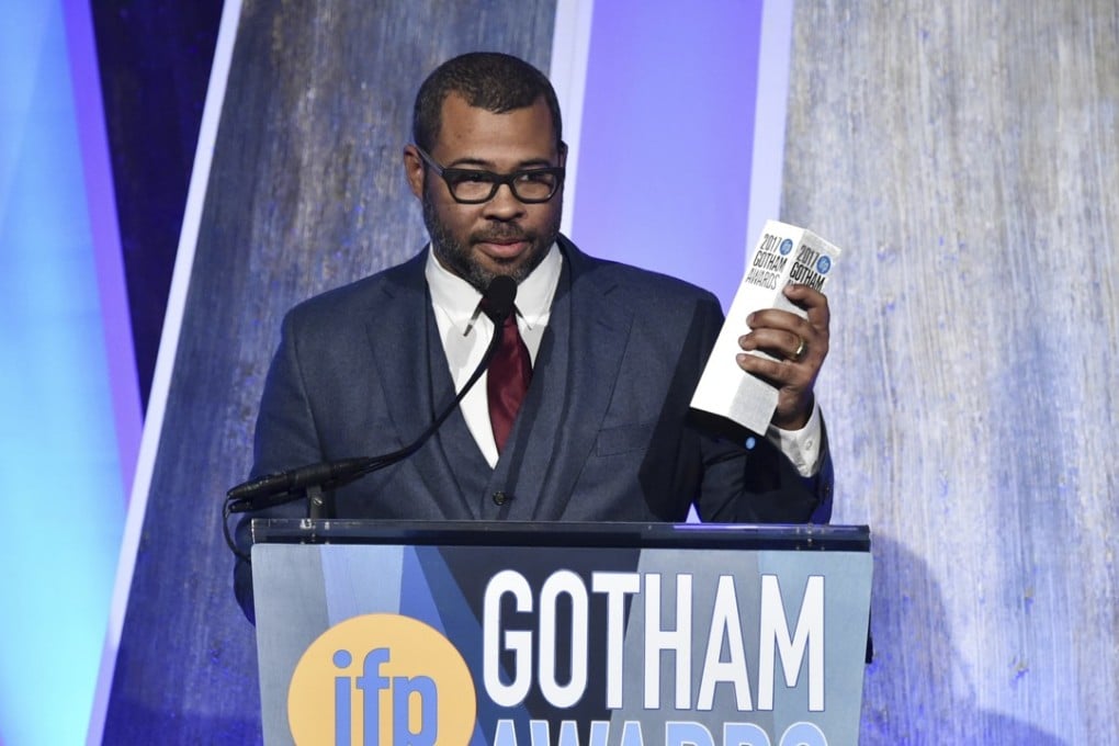 Director Jordan Peele accepts the Bingham Ray Breakthrough director award for Get Out at the 27th annual Independent Film Project's Gotham Awards last month. He will direct The Twilight Zone for CBS. Photo: Evan Agostini/Invision/AP