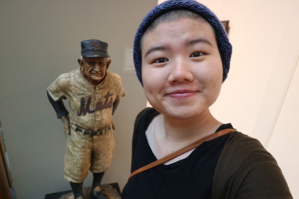 Sharon Mak Kwan-yeung shaved her head to help raise money for cancer treatment for her friend Mandy Yau Man-yi.