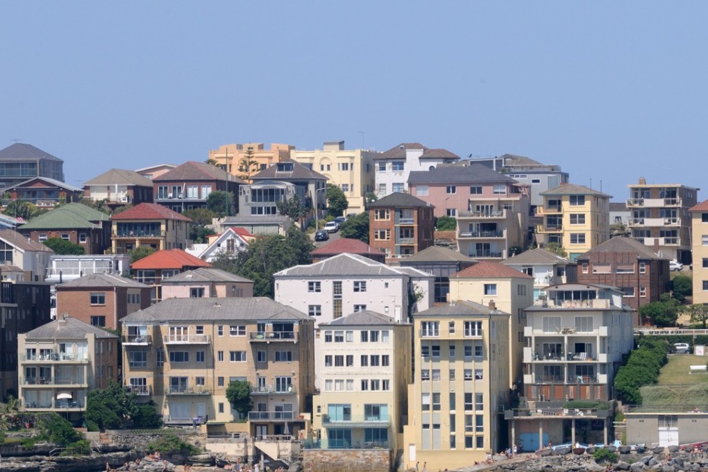 Beachfront property at Bondi beach in Sydney. Photo: Alamy Stock Photo