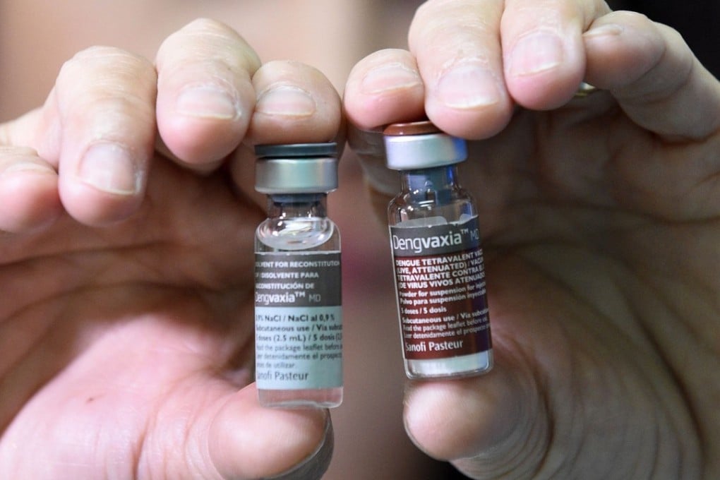 A nurse displays vials of Sanofi’s dengue vaccine Dengvaxia, which have been recalled from local health centres in the Philippines. Photo: AFP