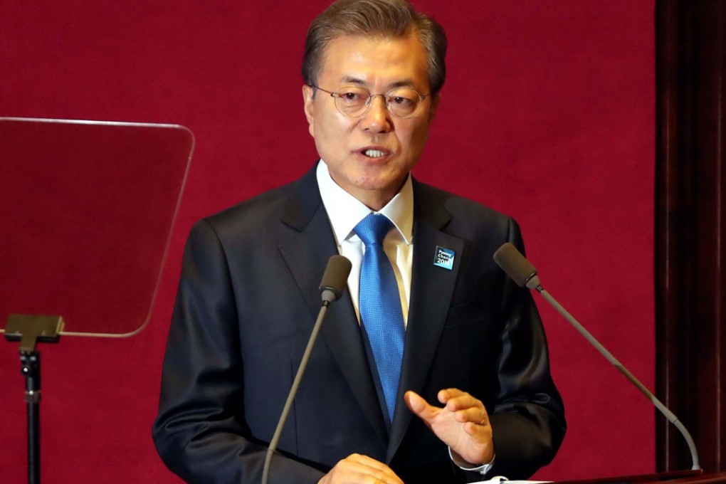 South Korean President Moon Jae-in has vowed to pass a comprehensive anti-discrimination law. Photo: Reuters