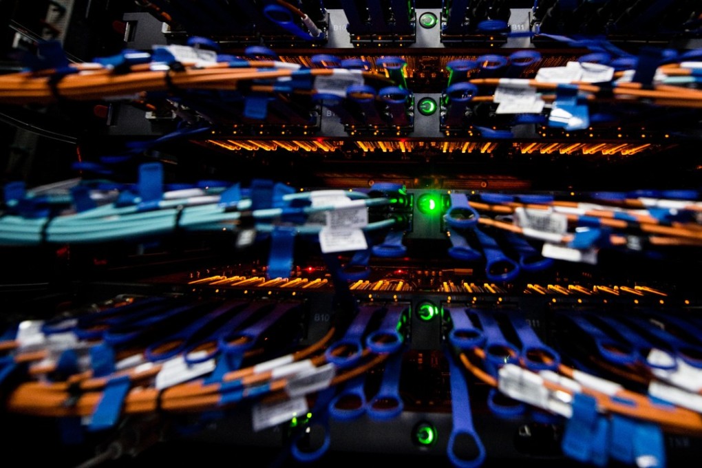 Interchanger cables of the Sunway TaihuLight, a new Chinese supercomputer, in Wuxi city in June 2016. Performing 93 quadrillion calculations per second, TaihuLight dethroned China's Tianhe-2 from the top in a list of the 500 most powerful supercomputers in the world. Photo: Xinhua.