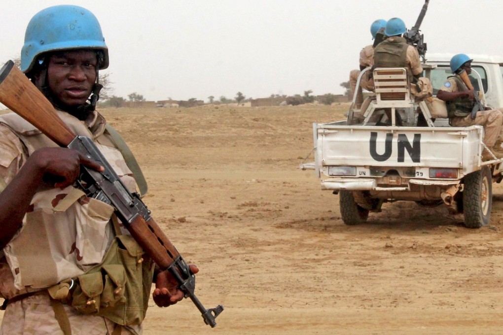 UN peacekeepers stand guard in the northern town of Kouroume in Mali. Photo: Reuters