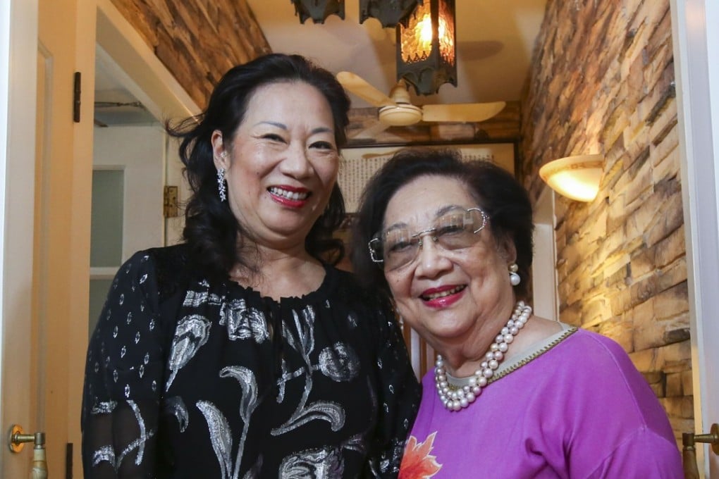 Claire Chao with her mother, Isabel. Picture: Edmond So