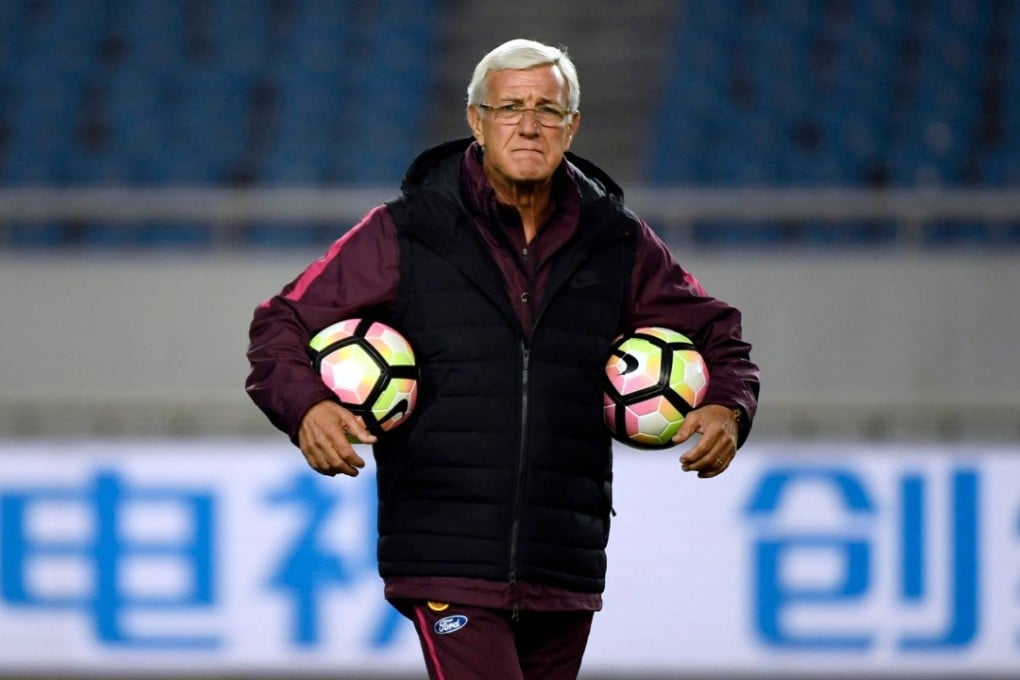China’s head coach Marcello Lippi is looking to the future after failing to guide his side to the 2018 World Cup in Russia. Photo: AFP