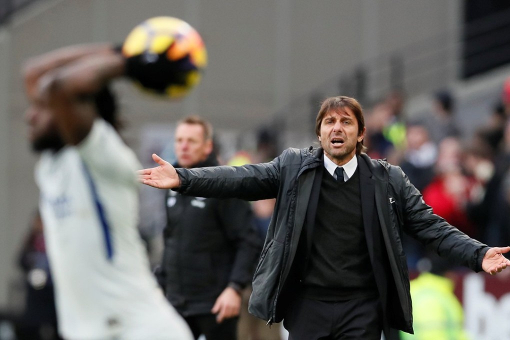 Chelsea manager Antonio Conte conceded his side’s chances of claiming the Premier League title after the loss to West Ham. Photo: Reuters