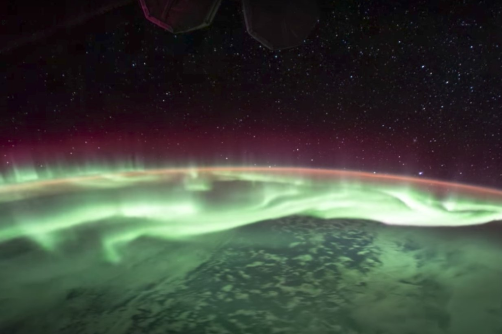 The Aurora Australis on June 25, 2017, as seen from the International Space Station. Photo: NASA