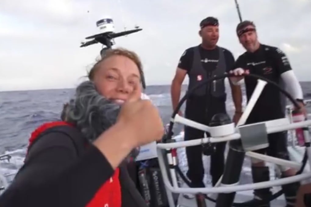 Scene from Scallywag's on-board 'Ask Dr Cloggs' skit.