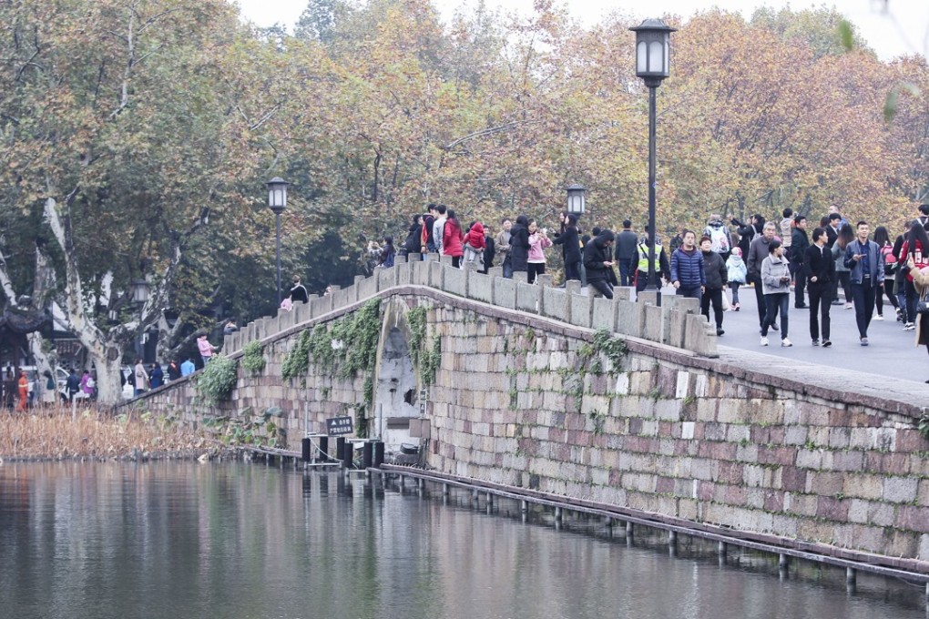 The Broken Bridge, in Hangzhou. Picture: Simon Song