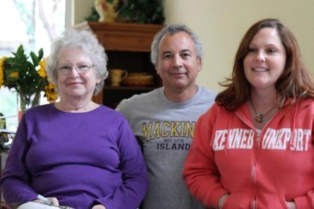 Andrea Ramirez with her mother and half-brother. Photo: CNBC