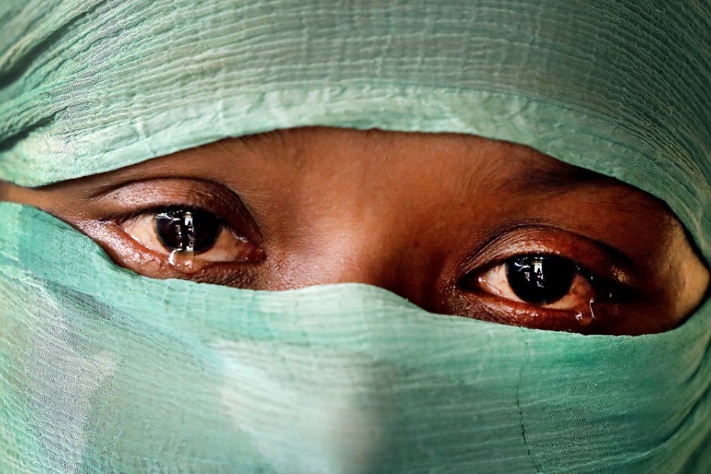 F, 22, who says she was raped by members of Myanmar’s military in June and again in September, in her tent in Kutupalong refugee camp in Bangladesh. Photo: AP