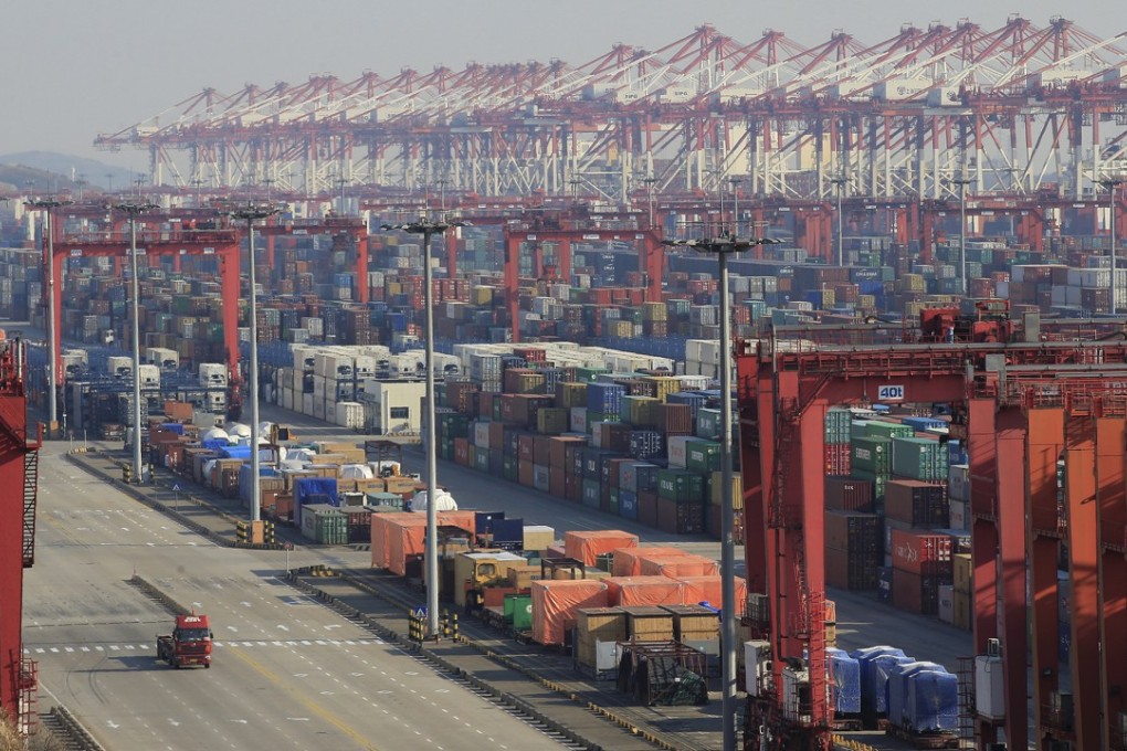 The Yangshan Deep Water Port recently launched seven new berths costing 12.8 billion yuan (US$1.94 billion). Photo: Reuters