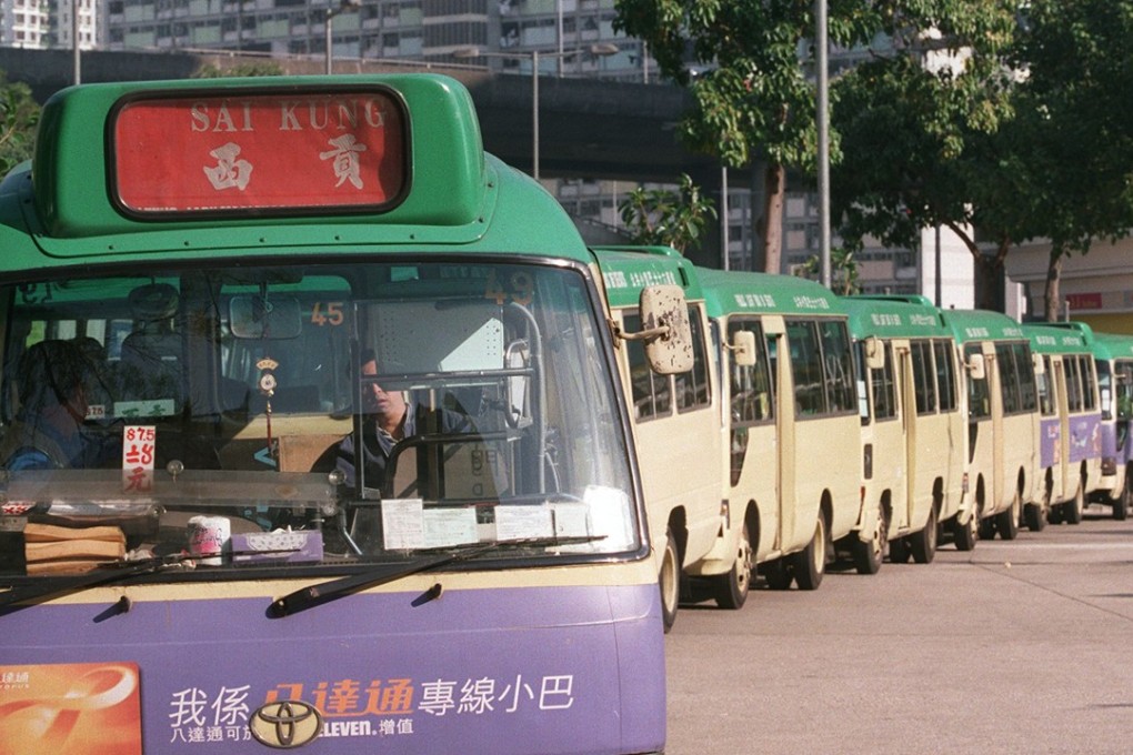 Green-top minibuses are run as franchises while red-tops are not. Photo: Edward Wong