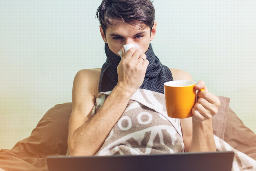 The term 'Man flu' is defined by the Oxford English Dictionary as "a cold or similar minor ailment as experienced by a man who is regarded as exaggerating the severity of the symptoms." Photo: Shutterstock