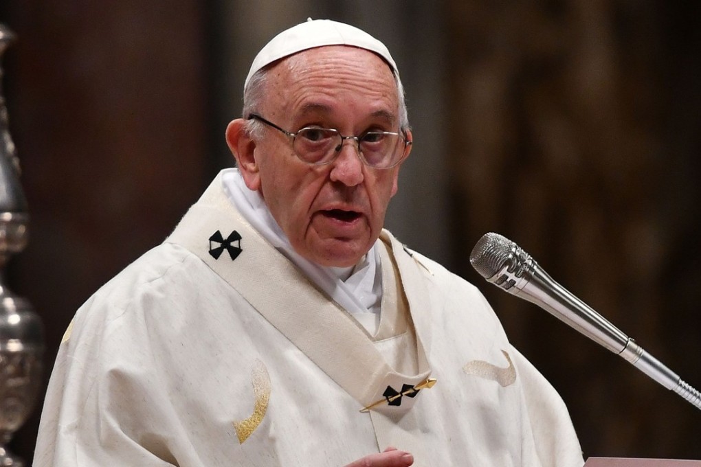 Pope Francis celebrates a mass for Our Lady of Guadalupe (Madonna di Guadalupe), patroness of Latin America on December 12, 2017 In Saint Peter's Basilica at the Vatican. Photo: AFP