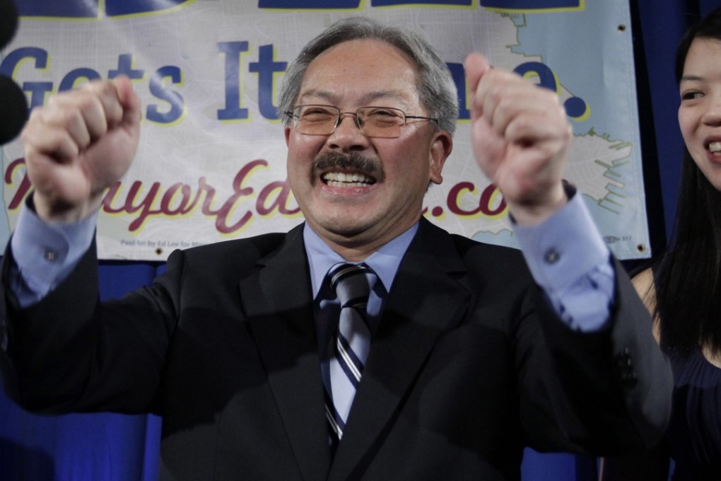 San Francisco Mayor Ed Lee with his daughter, Brianna. Lee died early on Tuesday, December 12. Photo: AP