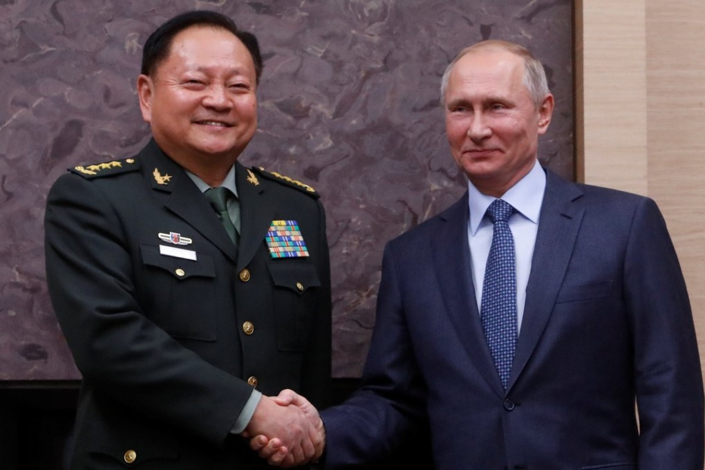 Zhang Youxia, vice-chairman of China’s Central Military Commission, meets Russian President Vladimir Putin in Moscow last week. Photo: Reuters