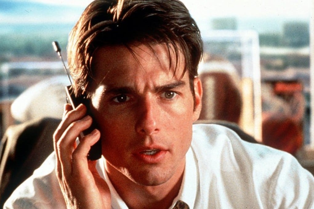 Tom Cruise seen in a scene from the film Jerry Maguire, which received five Oscar nominations in 1997. Photo: AFP
