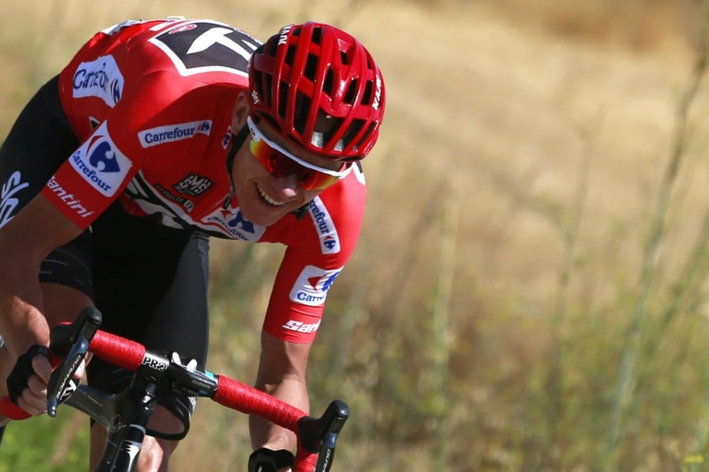 Chris Froome in action during the 12th stage of the Vuelta a Espana. Photo: EPA
