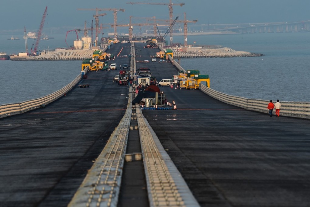 Part of the Hong Kong-Zhuhai-Macao Bridge in Zhuhai, south China's Guangdong Province. Photo: Xinhua