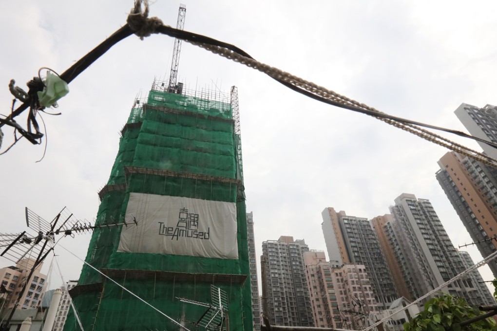 The Amused development under construction in Cheung Sha Wan. Photo: Felix Wong